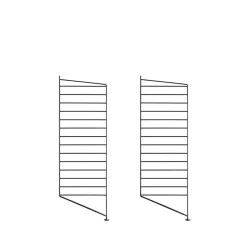 Montant d'étagère String, noir, 200x30 cm, 1 pièce