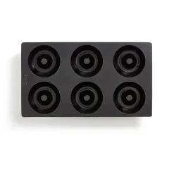 Moule à donuts en silicone Lékué lot de 6, Noir