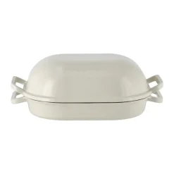 Moule à pain Levain émaillé 39x26 cm Nordwik, Crème