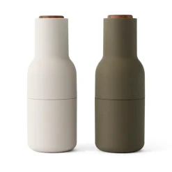 Moulin à poivre et à sel Bottle Grinder lot de 2, Hunting green-beige