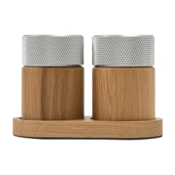 Moulin à sel et poivre Sina 6 cm, Chêne – acier