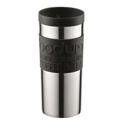 Mug de voyage chrome petit, noir