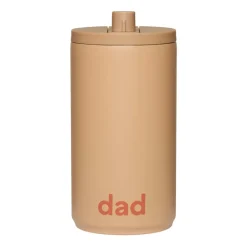 Mugg à emporter 35 cl Design Letters, Dad-beige
