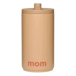 Mugg à emporter 35 cl Design Letters, Mom-beige