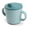 Mug à paille Happy Dots foodie 21,5 cl, Bleu