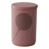 Mug thermos avec paille 33 cl Design Letters, Rose cendré