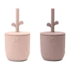 Mug Wally avec paille peekaboo, lot de 2, Poudre