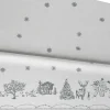 Nappe Julemorgen, Blanc-vert, 140x240 cm