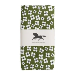 Nappe cirée Belle Amie, Vert foncé 145x220 cm