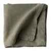 Nappe en lin 175x175 cm, Olive