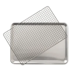 Nordic Ware Naturals plaque de cuisson avec grille, 32,7x45,4 cm