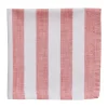 Olivia serviette en coton 40x40 cm, Off White-Dark Coral