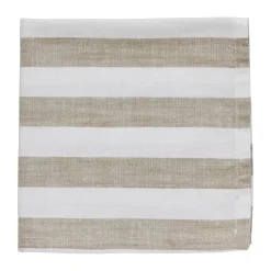Olivia serviette en coton 40x40 cm, Off White-Linen