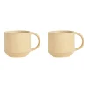 Pack de 2 tasses à espresso Yuka, Beurre