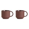 Pack de 2 tasses à espresso Yuka, Dark (brun)