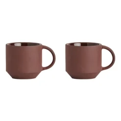 Pack de 2 tasses à espresso Yuka, Dark (brun)