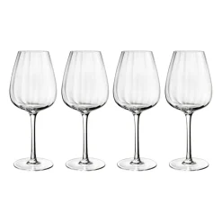 Pack de 4 verres à vin rouge Rose Garden 60 cl, Transparent