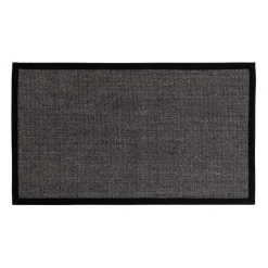 Paillasson en sisal noir Jenny, 70x120 cm