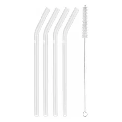 Pailles pliées Zwilling Sorrento Lot de 4, Transparent