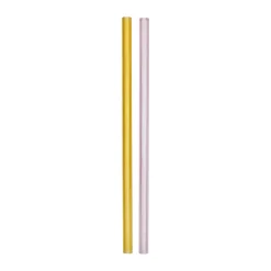 Pailles Sipsavor 200 mm lot de 2, Rose-jaune