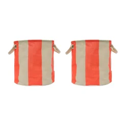 Panier de rangement Kara medium Ø32x32 cm 2 pièces, Cherry Red
