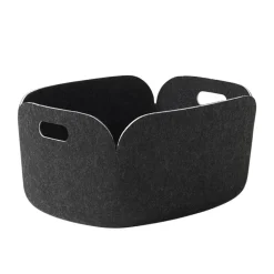 Panier de rangement Restore, black melange (noir)