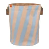 Panier à linge Nova Arte 40x40x50 cm, Bleu clair-rose poudré
