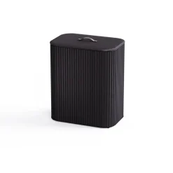 Panier à linge Tota Trio Luxe 90 L, Black