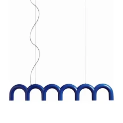 Pendule Arch 125,6 cm, Bleu