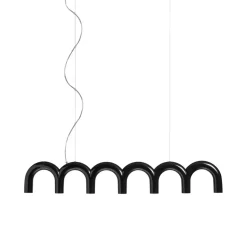 Pendule Arch 125,6 cm, Noir