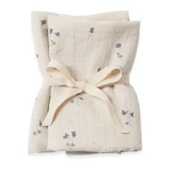 Petite Couverture Viola Muslin 2 pièces, 60x60 cm