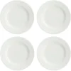 Petite assiette Dots 22cm Lot de 4, Blanc cassé