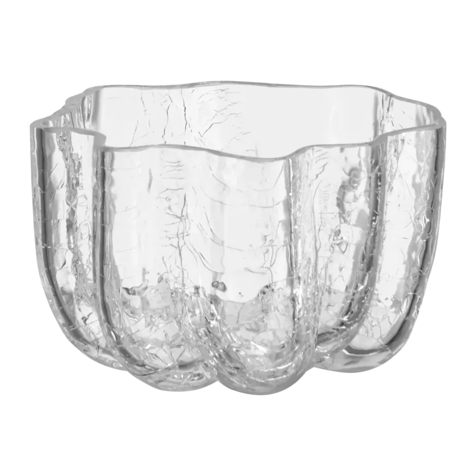Photophore Crackle 5,8 cm, Transparent