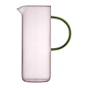 Pichet en verre Torino 1,1 l, Pink-green