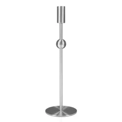 Pied de lampe Astrid, acier brossé