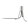 Pied de lampe Tripod Base, Acier brossé