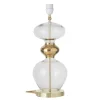 Pied pour lampe Futura, Transparent avec câble doré