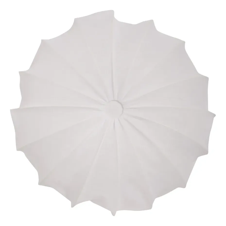 Plafonnier lin Anna Ø60 cm, Blanc