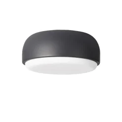Plafonnier Over me Ø30 cm, Gris foncé