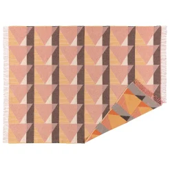Plaid en coton Metric, Rose