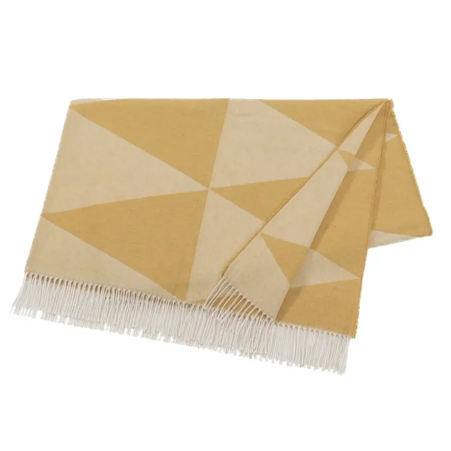 Plaid en coton Rime, Mustard