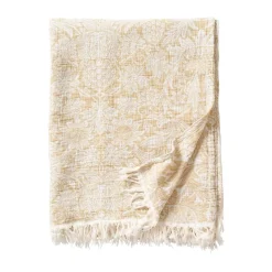 Plaid en coton Sunflower 140x200 cm, Golden