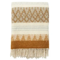Plaid en laine Freja, Amber
