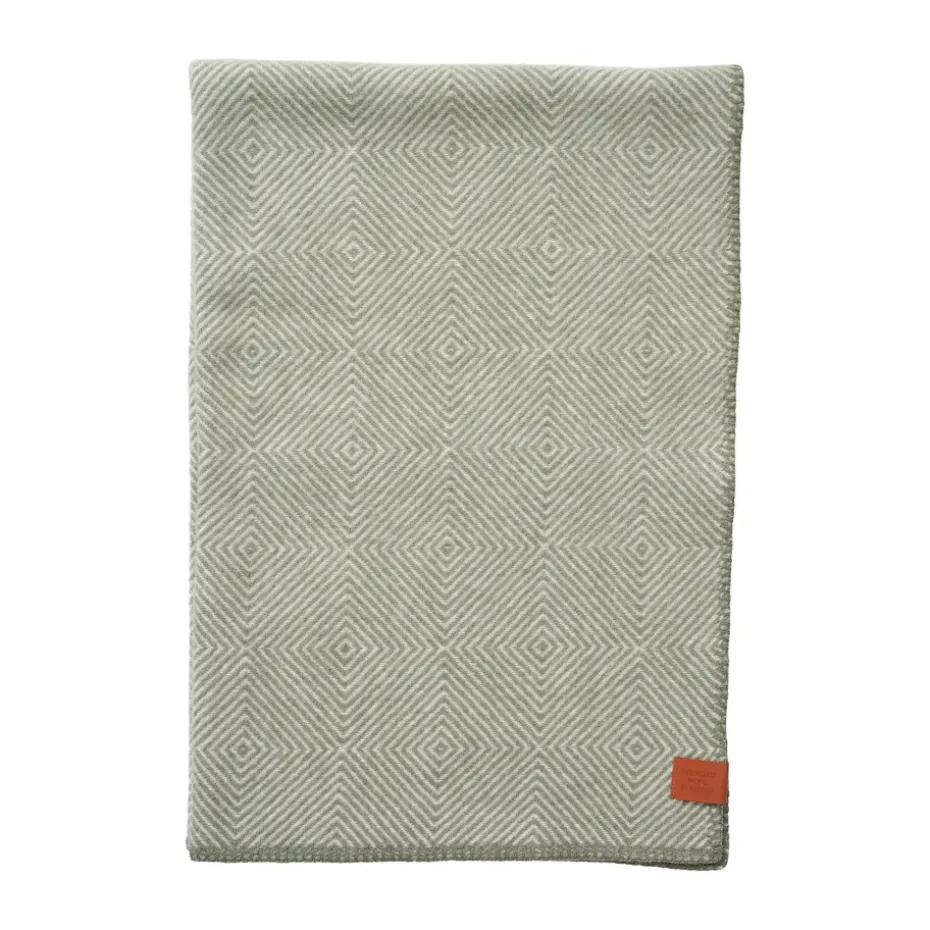 Plaid en laine Gooseye midi 90x130 cm, Vert