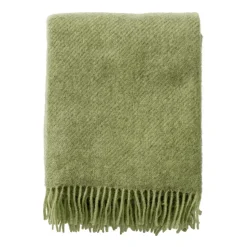 Plaid en laine Gotland 130x200cm, Pear