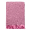 Plaid en laine Gotland 130x200cm, Rose