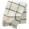 Plaid en laine Vinga, blanc
