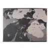 Plaid Floreo 130x170 cm, Blanc-gris