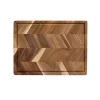 Planche à découper à chevrons 26x40 cm, Bois d'acacia