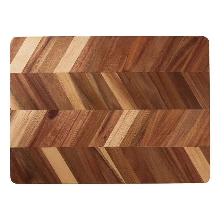 Planche à découper Herringbone 28x38 cm, Acacia